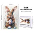 thumbnail image 4 of 1000 PCS 1000 Piece Vibrant Jigsaw Puzzle Cute rabbits & Colorful eggs,Stress relieving pleasure,Relax yourself,Modern Art Holiday Game Gifts,Classic Rabbit Wooden jigsaw puzzles,Stunning Artwork, 4 of 6