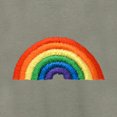 thumbnail image 2 of Dalix Rainbow Embroidered Zip Hoodie Fleece Long Sleeve Pocket Warm Soft Mens in Heather Stone L Large, 2 of 5