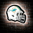 thumbnail image 2 of Miami Dolphins LED XL Round Wall D-cor, 2 of 5