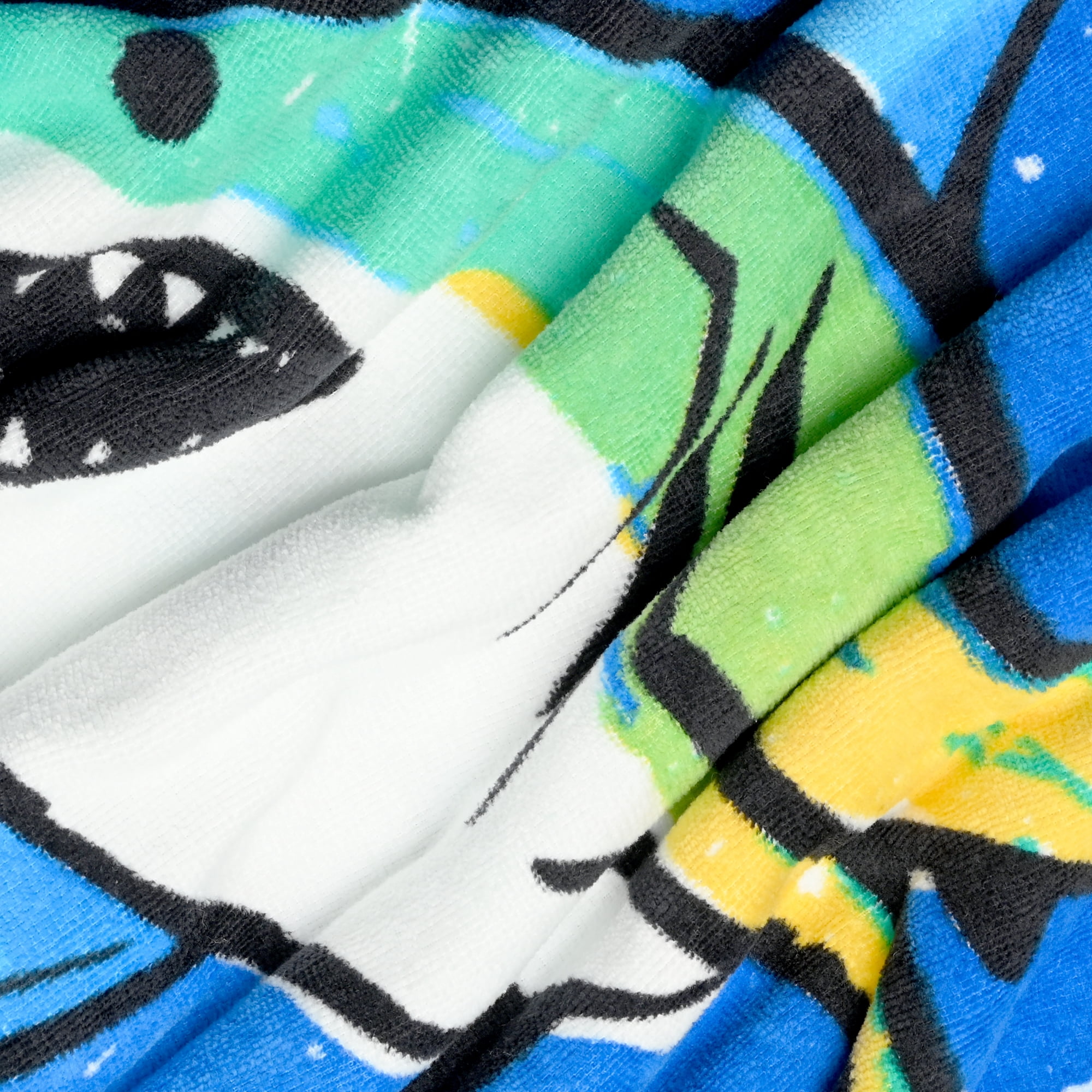 Mainstays Kids Beach Towel, Shark Frenzy, 1 Piece, 60" x 30"