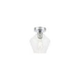 thumbnail image 3 of Gene 1 light Chrome and Clear glass Flush mount, 3 of 4