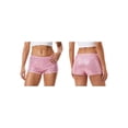 thumbnail image 2 of Women's Sequin Micro Shorts Glitter Sparkly Low Rise Elastic Band Hot Pants for Party Clubwear, 2 of 9