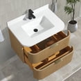 thumbnail image 5 of Chantal 30" Floating Bathroom Vanity Oak, 5 of 11