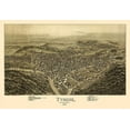 thumbnail image 2 of Fowler 32x23 White Modern Wood Framed Museum Art Print Titled - Tyrone Pennsylvania - Fowler 1895, 2 of 4