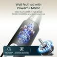 thumbnail image 6 of Black Handheld Milk Frother Wand for Coffee, Rechargeable Electric Whisk with 3 Heads 3 Speeds Drink Mixer Coffee Frother For Latte, Cappuccino, Hot Chocolate, Egg, 6 of 8