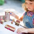 thumbnail image 4 of Daisyyozoid Wholesale Family Mini Simulation Children's Small Furniture Doll House Toy Bed Kitchen Sofa Model Set, 4 of 6