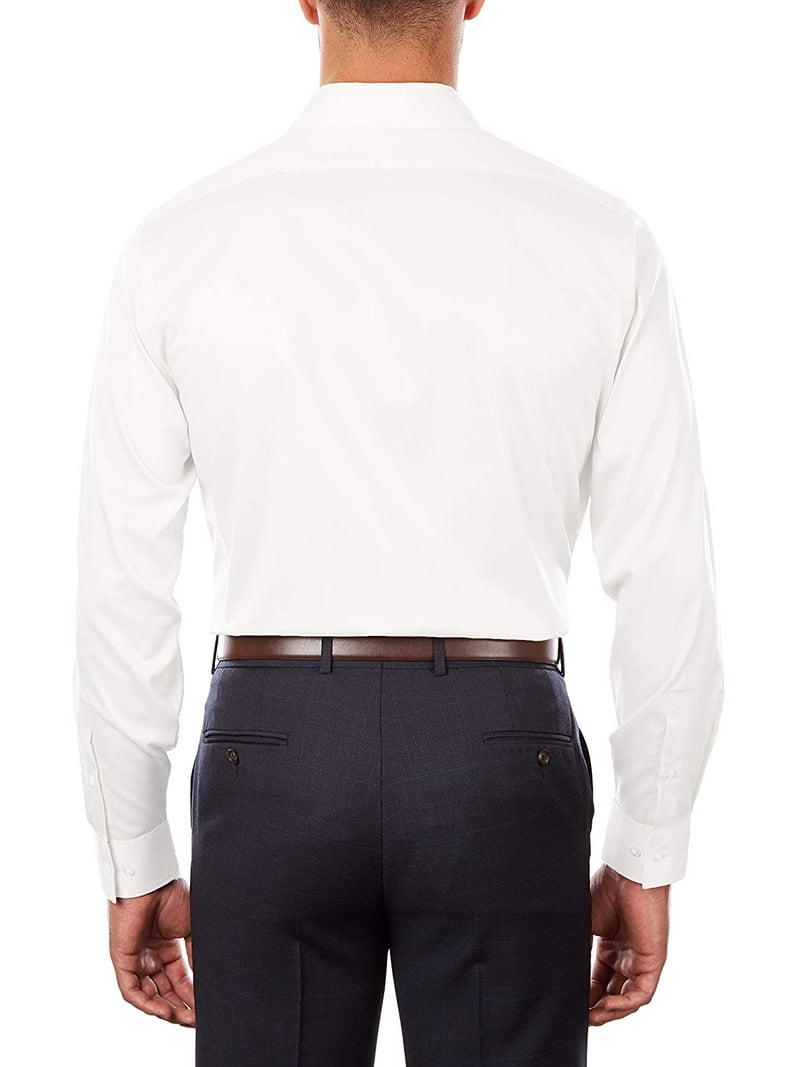 Van Heusen Mens TALL FIT Dress Shirt Flex Collar Stretch Solid Big