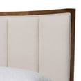 thumbnail image 5 of Baxton Studio Nikolai Mid-Century Platform Bed, Queen, Beige, 5 of 9