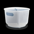 thumbnail image 2 of Madesmart Large Portable Turntable with Dividers, Undersink Bathroom Organization, Handles for Portability, Frost and Blue, 2 of 3