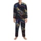 thumbnail image 3 of Fotbe Colorful Patterned Snake Pijama de Hombre con Estampado de Manga Larga, Conjunto de 2 Piezas, Ropa de Dormir Suave y Cómoda con Bolsillos-X-Large, 3 of 7