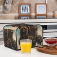 thumbnail image 5 of KLL desert Man Shepherd Dog Print 4 Slice Toaster Dust Covers Kitchen Small Appliance Cover with 2 Pockets,Can hold Jam Spreader Knife & Toaster Tongs (12.4 x 10.6 x 8.2), 5 of 6