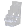 thumbnail image 1 of LOVIVER Acrylic Business Card Display Stand Literature Pamphlet Sign Brochure Holder A6 3 Tiers, 1 of 8