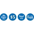 thumbnail image 2 of Darling Souvenir Quinceanera 15 Birthday Stickers for chocolate Candy Labels 190 Pcs-Medium Blue, 2 of 2