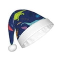 thumbnail image 2 of Cauagu Dinosaurs for Adult Christmas Hat,1-Pack Xmas Holiday Hat Santa Hat for Women & Men Festive Headwear Accessories Fit for Christmas/New Year/Party, 2 of 6
