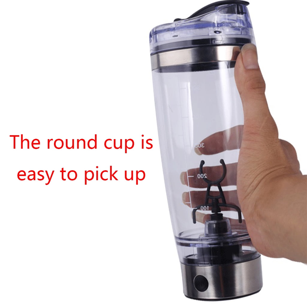 Electric Mixing Portable Protein Powder Shaker Bottle 600 ML Battery  Operated