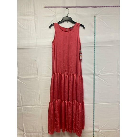 MSRP $119 Vince Camuto Tiered Maxi Rumple Dress Size Small