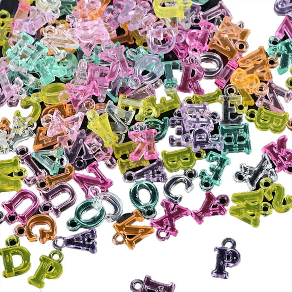 WINDLAND Colourful Hang Ornament Letter Numbers Plastic Pendants for DIY Word Name Earring Necklace Jewelry Crafts Making