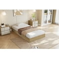 thumbnail image 3 of Solid Wood Platform Bed with Sturdy Wooden Slats, Modern Minimalist Design Space-Saving Bed Frame, No Box Spring Needed, Easy Assembly, 3 of 21