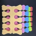 thumbnail image 2 of Separadores de dedos de espuma EVA para manicura, 20 piezas (10 pares) en color verde, suaves y cómodos para uso profesional y personal., 2 of 7