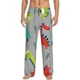 thumbnail image 2 of Lsque Cute Dinosaur Print Men's Pajama Pants, Lounge Pant - Comfortable Home Wear,Elastic Waistband, Stylish Design-Medium, 2 of 9