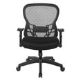 thumbnail image 4 of Pemberly Row Deluxe Back with Memory Foam Mesh Seat Chair in Black Fabric, 4 of 14