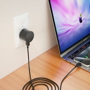 onn 12W Single USB-A Port Wall Charger, Foldable Plug, Black - Compatible with iPhone, Samsung Galaxy, Note, Pixel Devices iPad Pro, More