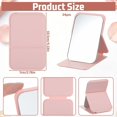 Small Rectangle Mirrior AOMRCOL 24 Pcs Folding Rectangle Leather Mirror Small,Compact Folding ...