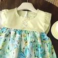 thumbnail image 4 of KPOPLK Toddler Baby Girl Dresses Sleeveless Little Kid Solid Summer Beach Sundress Party Hawaii Outfits(18-24 Months,Green), 4 of 4
