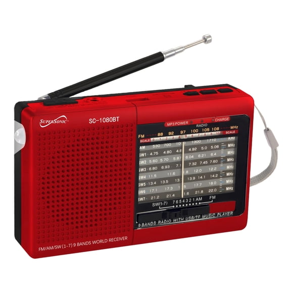 Radio Supersonic SC-1080BT con Bluetooth, USB, Micro SD y linterna