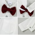 thumbnail image 4 of ZOEREA Toddler Baby Boy Clothes Suit Gentleman Wedding Outfits, Formal Dress Shirt+Bowtie+Vest+Boutonniere+Suspender Pants, 4 of 13