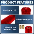 thumbnail image 4 of Perilla de Cambio de Auto Unique Bargains, Universal para Palanca de Cambios de Vehículos Automáticos y Manuales con 2 Adaptadores Acrílicos, 1 Juego Rojo de 20cm, 4 of 7