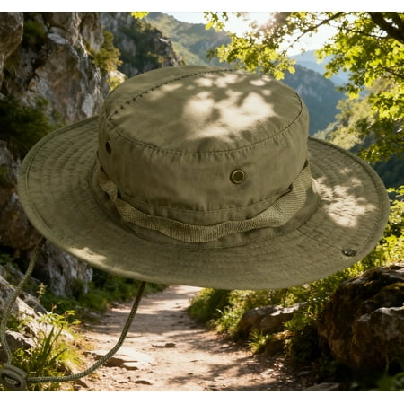 UPF 50+ Bucket Boonie Hat for Men & Women - Foldable Sun Hat for Hiking Beach and Fishing