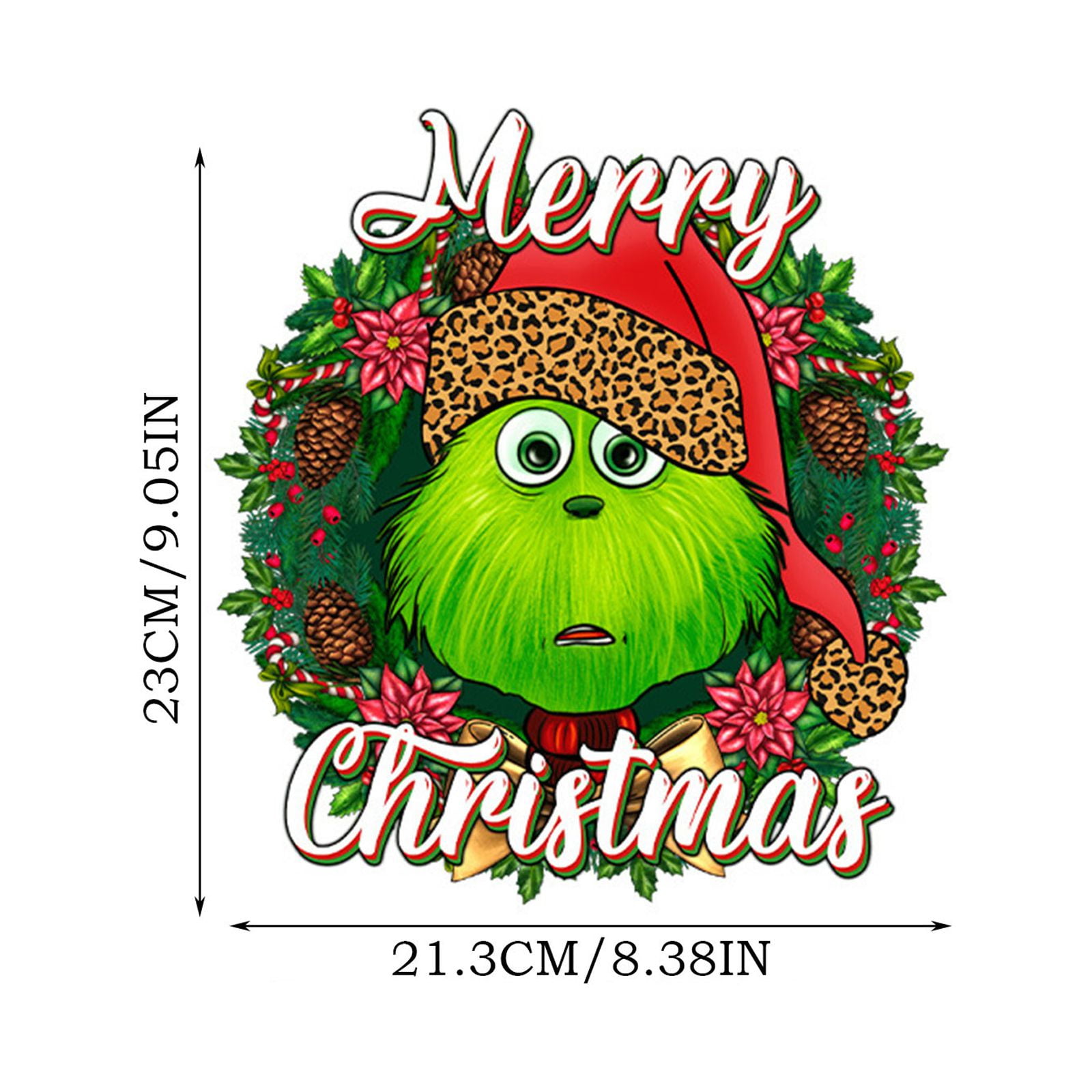 Christmas Iron On Transfer Heat Transfer Design Sticker Iron On Vinyl  Patches Iron On Transfer Paper For Clothing Hat Pillow Backpack DIY Craft