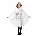 thumbnail image 3 of Girls Hooded Jumpsuits Long Sleeve Graphic Bluses Halloween Themed Costume Party Stylish Holiday Tops for Kids, 3 of 8