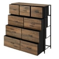 thumbnail image 6 of Mainstays 9 Drawer Fabric Dresser for Bedroom 40" Wide x 45" Tall, Brown, 6 of 9