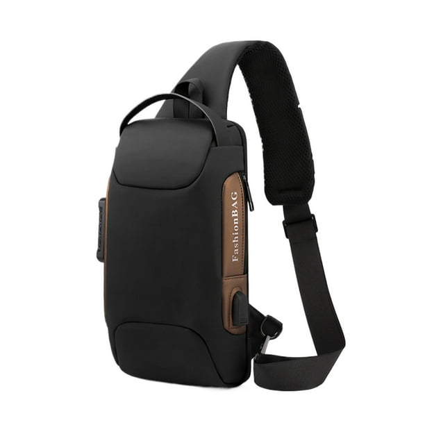 Qarigey Paquete de bolso cruzado minimalista con bloqueo de