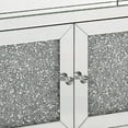 thumbnail image 4 of Cabinet with Mirrored Inserts and 2 Door Storage, Silver, 4 of 5