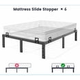 thumbnail image 2 of Matsuzay Colchón antideslizante con pinzas para colchón, 6 piezas, firmemente colocado sobre marcos de cama de Metal, evita arañazos Juegos de cama Estilo 1, 2 of 6
