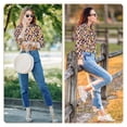 thumbnail image 7 of KLL Halloween Pumpkin Print Women's Long Sleeve Pajamas with Pants Sleepwear Loungewear 2 Set-Small, 7 of 7