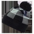 thumbnail image 1 of Decky Tuques 8028-BLK Tuque à Carreaux Pompon - Noir, 1 of 1