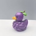 thumbnail image 5 of Grapes Duck - Fruit Duck Statue Unique Ducks Figurine Resin Ducks for Dashboard Funny Duck Statue for Home Office Desktop Car Accessories(Grapes), 5 of 5