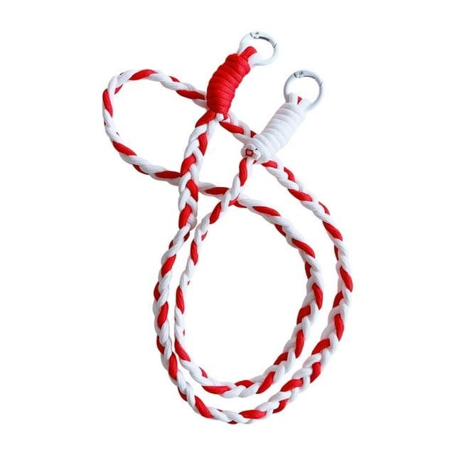 Cordón para teléfono, correa colgante para teléfono móvil DIY para decoración, llavero para teléfono inteligente Rojo
