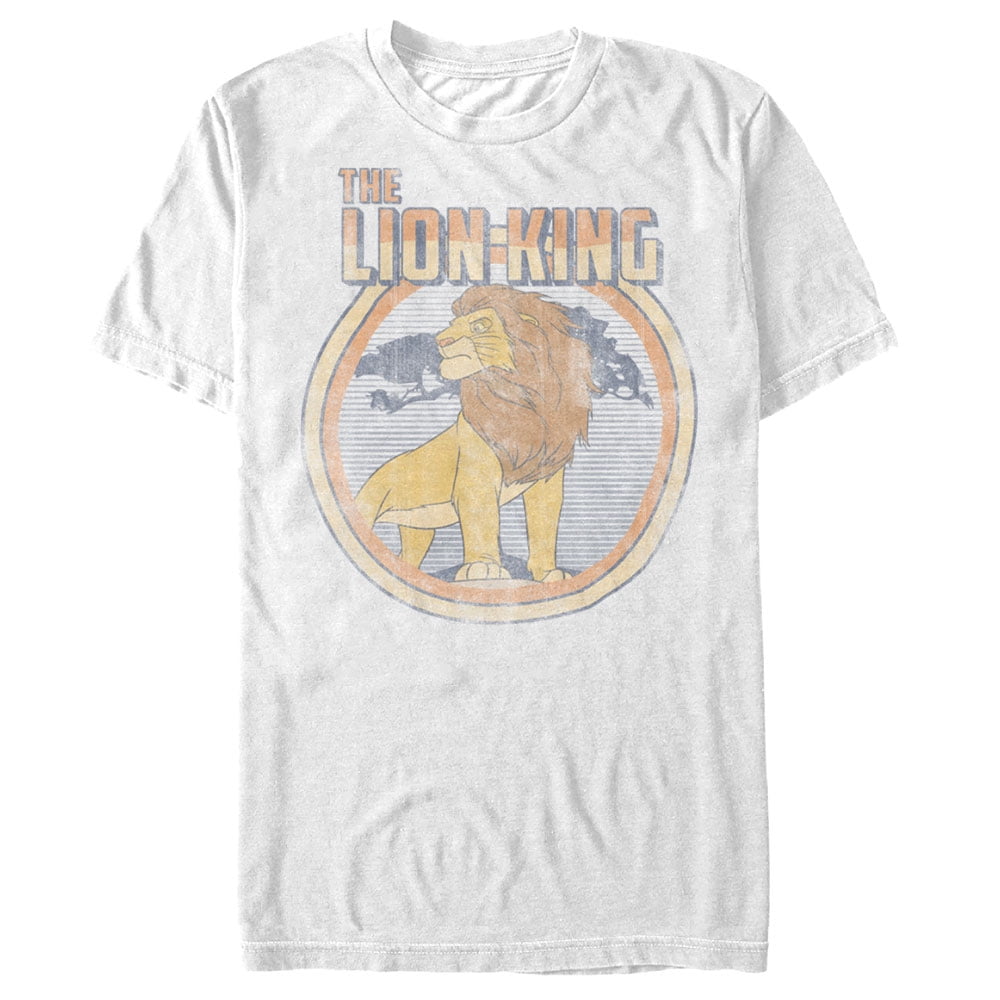 The Lion King Men's Lion King Vintage Mufasa TShirt White Small