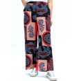 thumbnail image 3 of Women Wide Legs Pants with Pockets Vintage Print Plus Size, 3 of 8