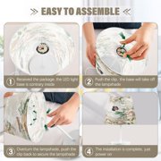 BZSMCE Table Lamp Creative Soft Blossom Elegance Pattern Simple Pattern Night Light