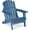Blue, variant on Gzxs Oversized Folding Adirondack Chair, Wooden Outdoor Patio Chair with Pre-Assembled Backrest, for Porch, Deck, Garden, Light Brown