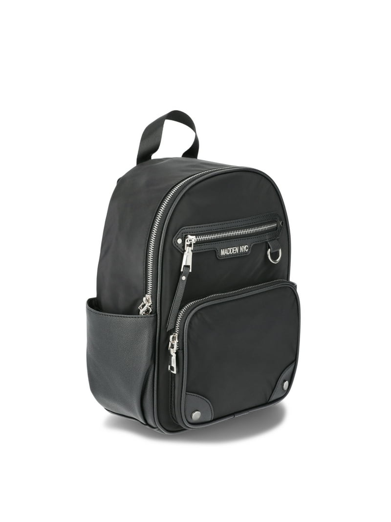 ●NUYET● Black round pocket backpack Madden NYC women's Dome Pocket Backpack - Walmart.com
