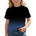 thumbnail image 3 of Jamsmile Toddler Boys Tshirts Short Sleeve Gradient Color Print Knit Tee Shirts Summer Crewneck Kids Boys T-Shirts Tops, 3 of 6
