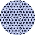thumbnail image 1 of Ahgly Company Indoor Round Patterned Heavenly Blue Area Rugs, 6' Round, 1 of 6