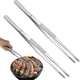 thumbnail image 1 of 12-inch Fine Extra-long Stainless Steel Tweezers Tongs 2 Pcs-dwdz, 1 of 4